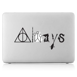สติกเกอร์แม็คบุ๊ค แฮรี่พอตเตอร์ Harry Potter Always Notebook / MacBook Sticker 