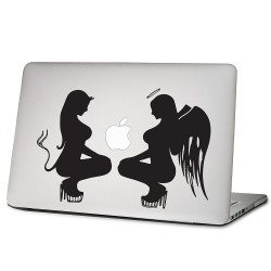Angel & Devil Laptop / Macbook Vinyl Decal Sticker 