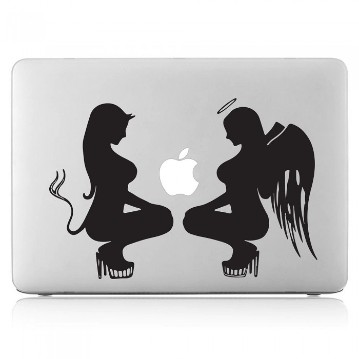 Angel & Devil Laptop / Macbook Vinyl Decal Sticker (DM-0478)