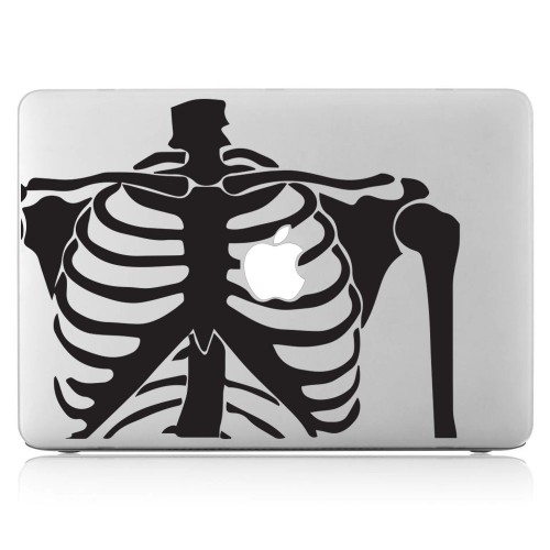 Skelett Laptop / Macbook Sticker Aufkleber