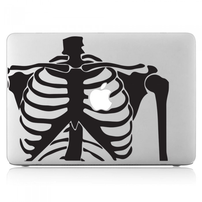 Skelett Laptop / Macbook Sticker Aufkleber (DM-0480)