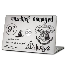 Harry Potter Mischief Managed Laptop / Macbook Vinyl Decal Sticker 