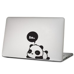 Panda schlafen Laptop / Macbook Sticker Aufkleber