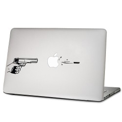 Shoot gun Laptop / Macbook Sticker Aufkleber