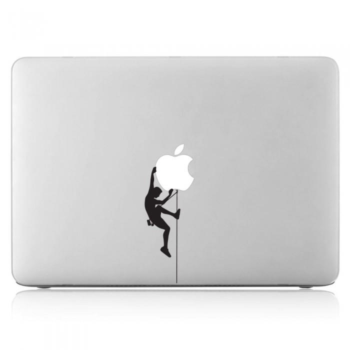 Bergsteiger Cliffhanger Laptop / Macbook Sticker Aufkleber