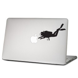 Scuba Diver Laptop / Macbook Vinyl Decal Sticker 