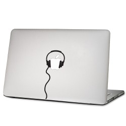 Headphone Laptop / Macbook Vinyl Decal Sticker 