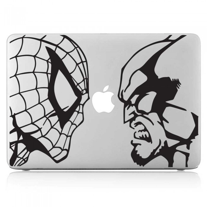 Spider Man vs Wolverine Laptop / Macbook Vinyl Decal Sticker (DM-0527)