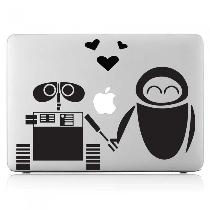 Wall-E and Eve Love Laptop / Macbook Vinyl Decal Sticker (DM-0530)