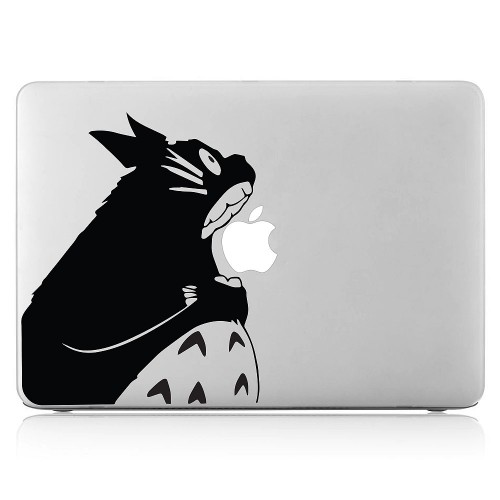 Totoro isst einen Apfel Mein Nachbar Totoro Laptop / Macbook Sticker Aufkleber