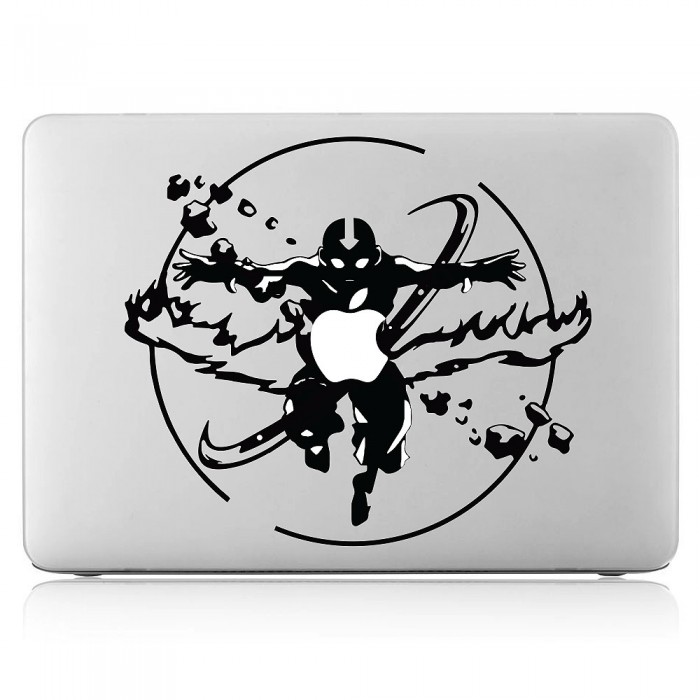 Avatar Der Herr der Elemente Aang Laptop / Macbook Sticker Aufkleber (DM-0543)