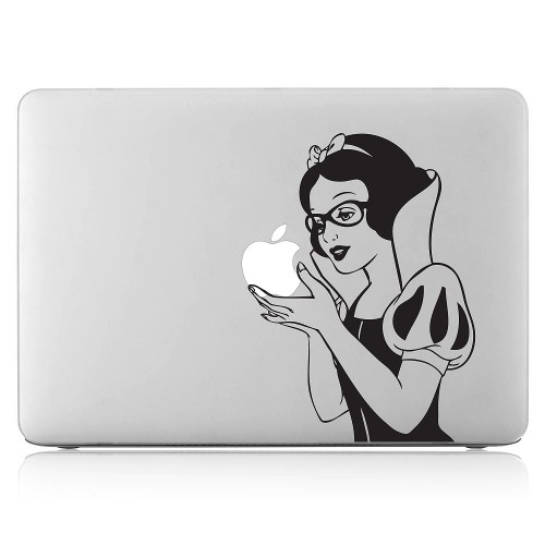 Princess Snow White Nerdy Laptop / Macbook Vinyl Decal Sticker 