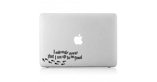 I Solemnly Swear That I Am up to No Good Decorative Laptop Skin Decal 