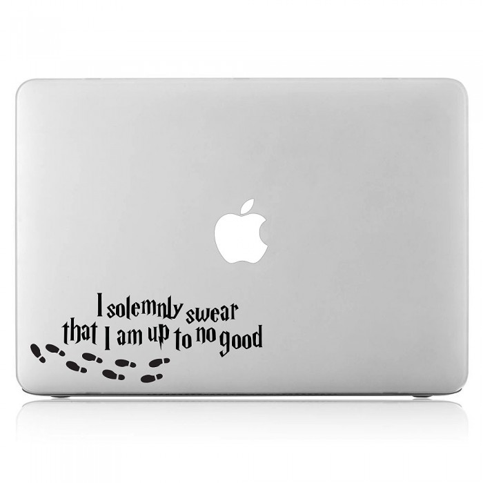 I Solemnly Swear That I Am up to No Good Harry Potter Laptop / Macbook Vinyl Decal Sticker (DM-0546)