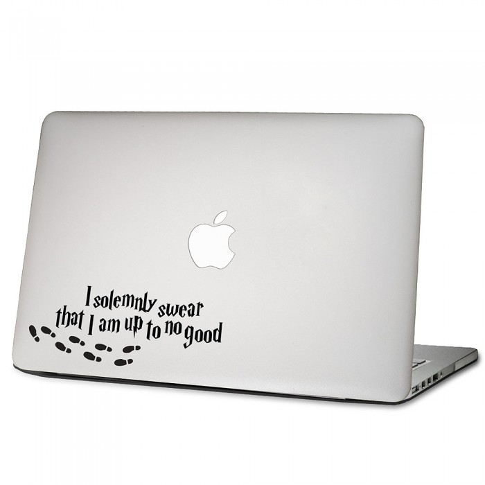 I Solemnly Swear That I Am up to No Good Decorative Laptop Skin Decal 
