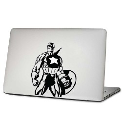 Captain America Superhero Laptop / Macbook Vinyl Decal Sticker 