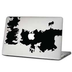 Westeros Game of Throne Map Laptop / Macbook Vinyl Decal Sticker 
