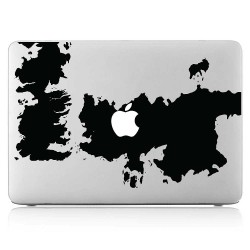 Westeros Game of Throne Map Laptop / Macbook Vinyl Decal Sticker 
