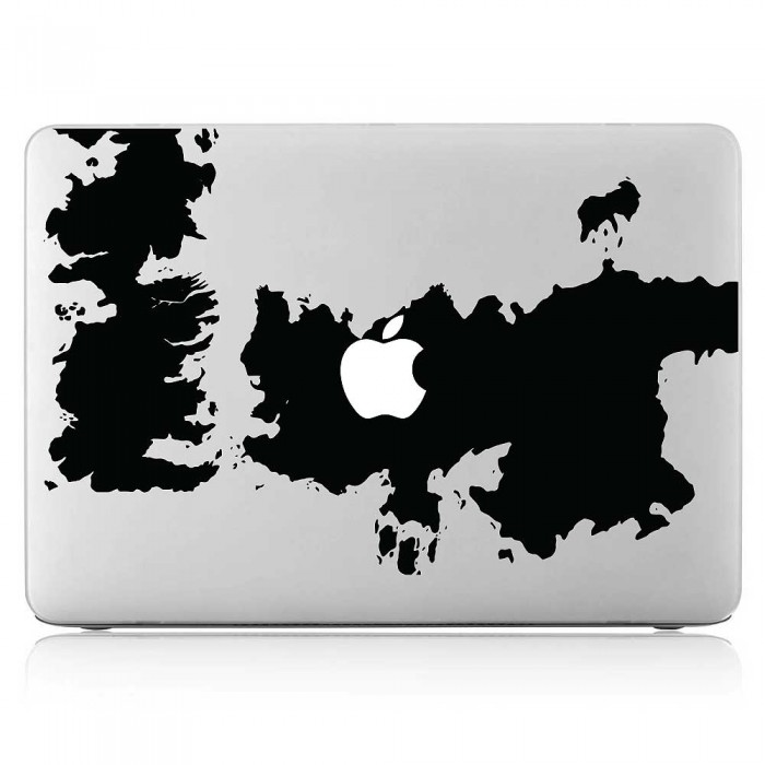 Westeros Game of Throne Map Laptop / Macbook Vinyl Decal Sticker (DM-0562)