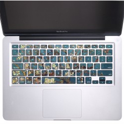 Blossoming Almond Tree - Vincent Van Gogh Keyboard Stickers for MacBook 