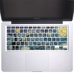 The Starry Night - Vincent Van Gogh  Keyboard Stickers for MacBook 