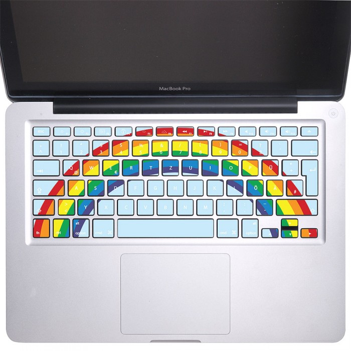 Rainbow Keyboard Stickers for MacBook (KB-0015)
