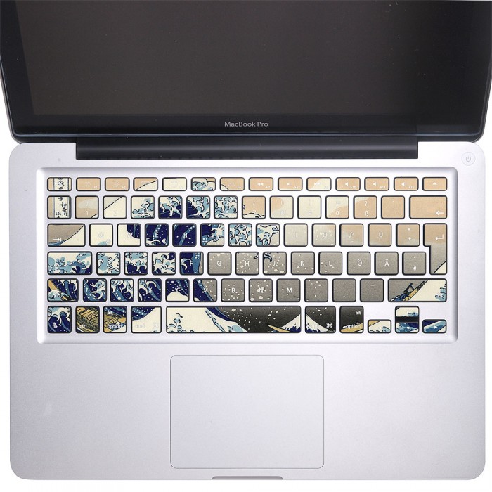 The Great Wave off Kanagawa Keyboard Stickers for MacBook (KB-0021)