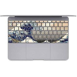 Die große Welle vor Kanagawa Tastatur Aufkleber für MacBook