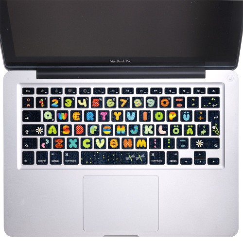 Colorful Denim Keyboard Stickers for MacBook 