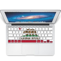 California Republic Flag Keyboard Stickers for MacBook 