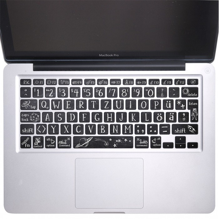 Space astronomy Blackbroad Keyboard Stickers for MacBook (KB-0040)