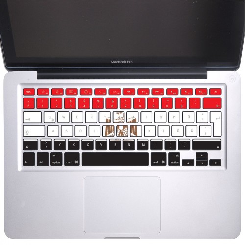 Egyptian flag Keyboard Stickers for MacBook 