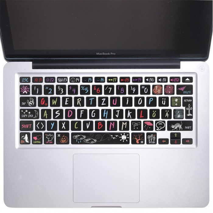 Halloween Blackbroad Keyboard Stickers for MacBook (KB-0042)