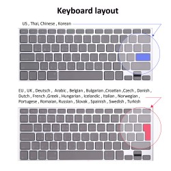 Elegant Blue Keyboard Stickers for MacBook 