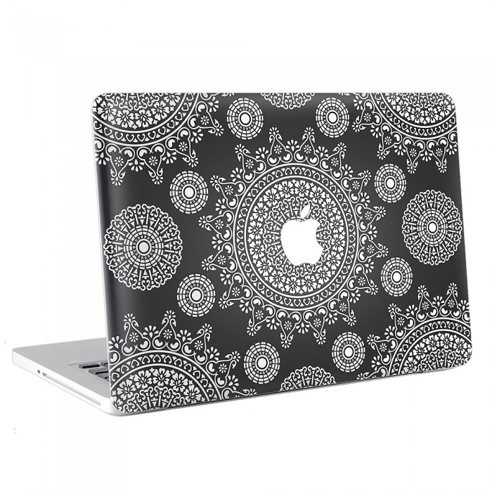 Ornamental Pattern Black MacBook Skin / Decal  (KMB-0021A)