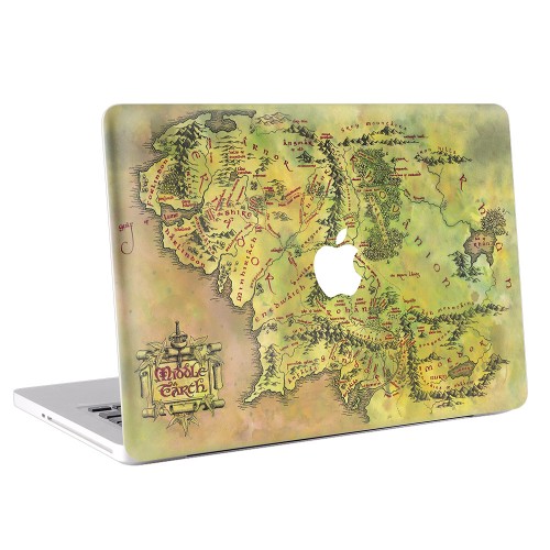 Middle Earth Map Apple MacBook Skin / Decal