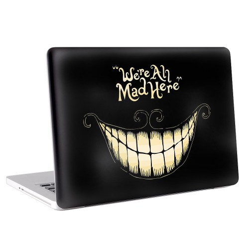 Cheshire Cat We are All Mad Here Apple MacBook Skin / Decal