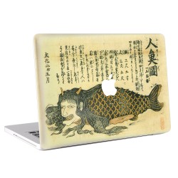 Vintage Japanese Mermaid Art Apple MacBook Skin / Decal