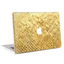 Gold Square Metal Pattern Apple MacBook Skin / Decal