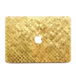 Gold Square Metal Pattern Apple MacBook Skin / Decal
