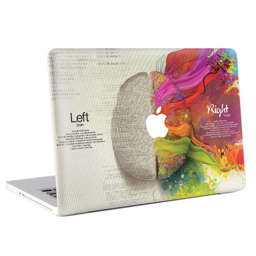 สติกเกอร์สกินแม็คบุ๊ค Left Right Brain Creative Apple MacBook Skin Sticker 