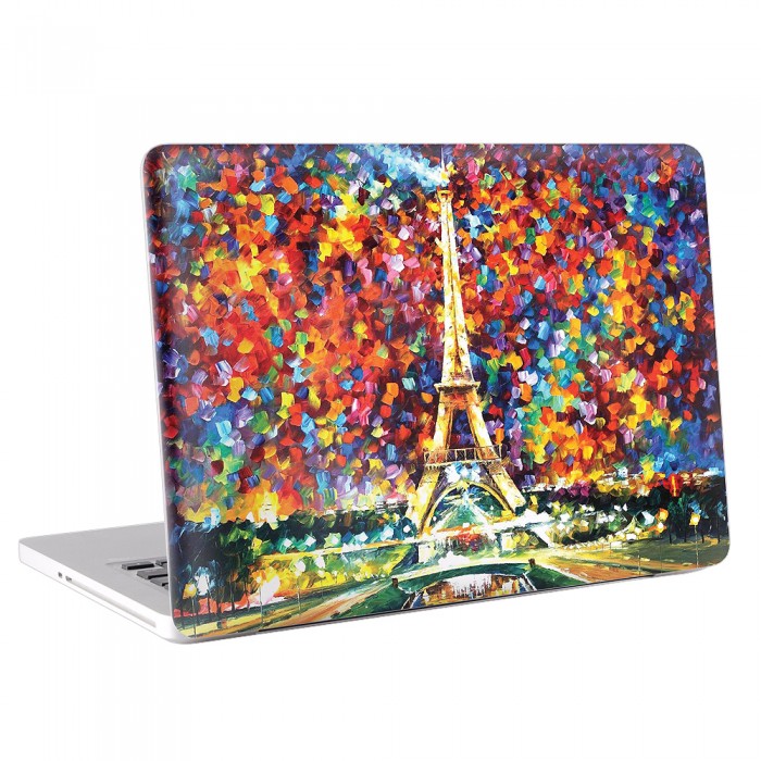 Paris Eiffelturm Gemälde MacBook Skin Aufkleber  (KMB-0072)