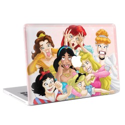 สติกเกอร์สกินแม็คบุ๊ค ดิสนี่ย์ ปริ้นเซส Funny Disney princess Apple MacBook Skin Sticker 