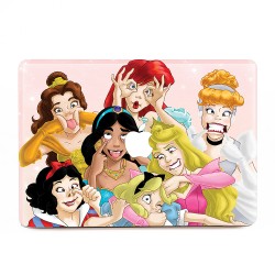 สติกเกอร์สกินแม็คบุ๊ค ดิสนี่ย์ ปริ้นเซส Funny Disney princess Apple MacBook Skin Sticker 
