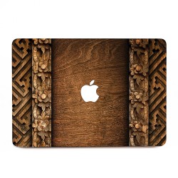 craved wood Apple MacBook Skin / Decal