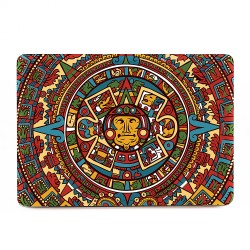 สติกเกอร์สกินแม็คบุ๊ค ปฏิทินมายาหลากสี Mayan Calendar  Apple MacBook Skin Sticker 