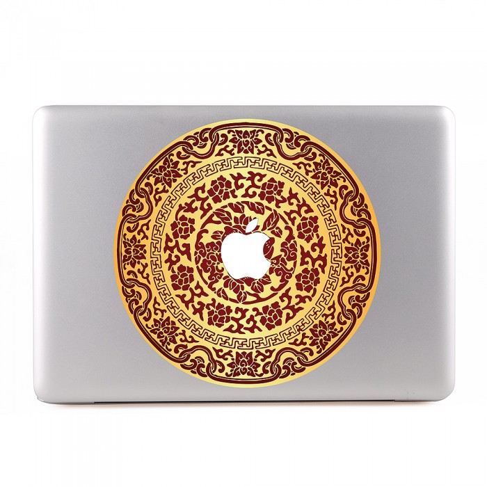 Chinese Ornamental Mandala  V.2 MacBook Skin / Decal  (KMB-0128)