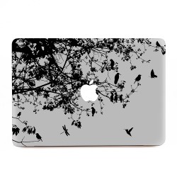 Floral and Bird Apple MacBook Skin / Decal