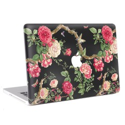 Rose And Butterfly Vintage Apple MacBook Skin / Decal