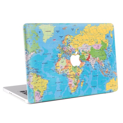 World Map 2 Apple MacBook Skin / Decal